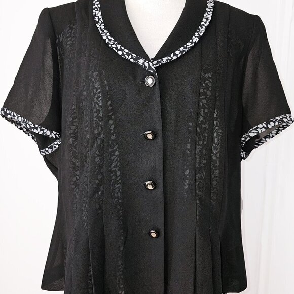Two Piece Vintage Danny and Nicole Dress and Jacket - Picture 3 of 6